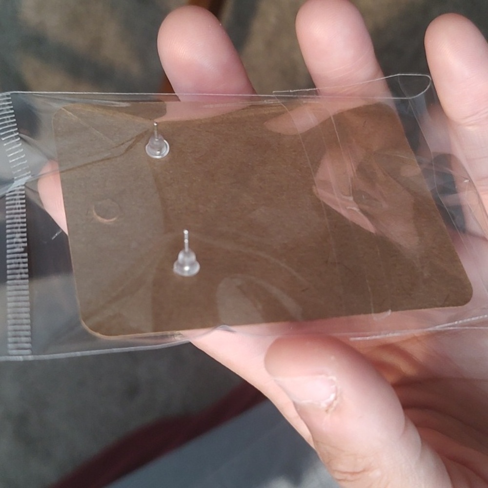 Silver Vintage Western Cowboy Boot Stud Earrings - Picture 2 of 2